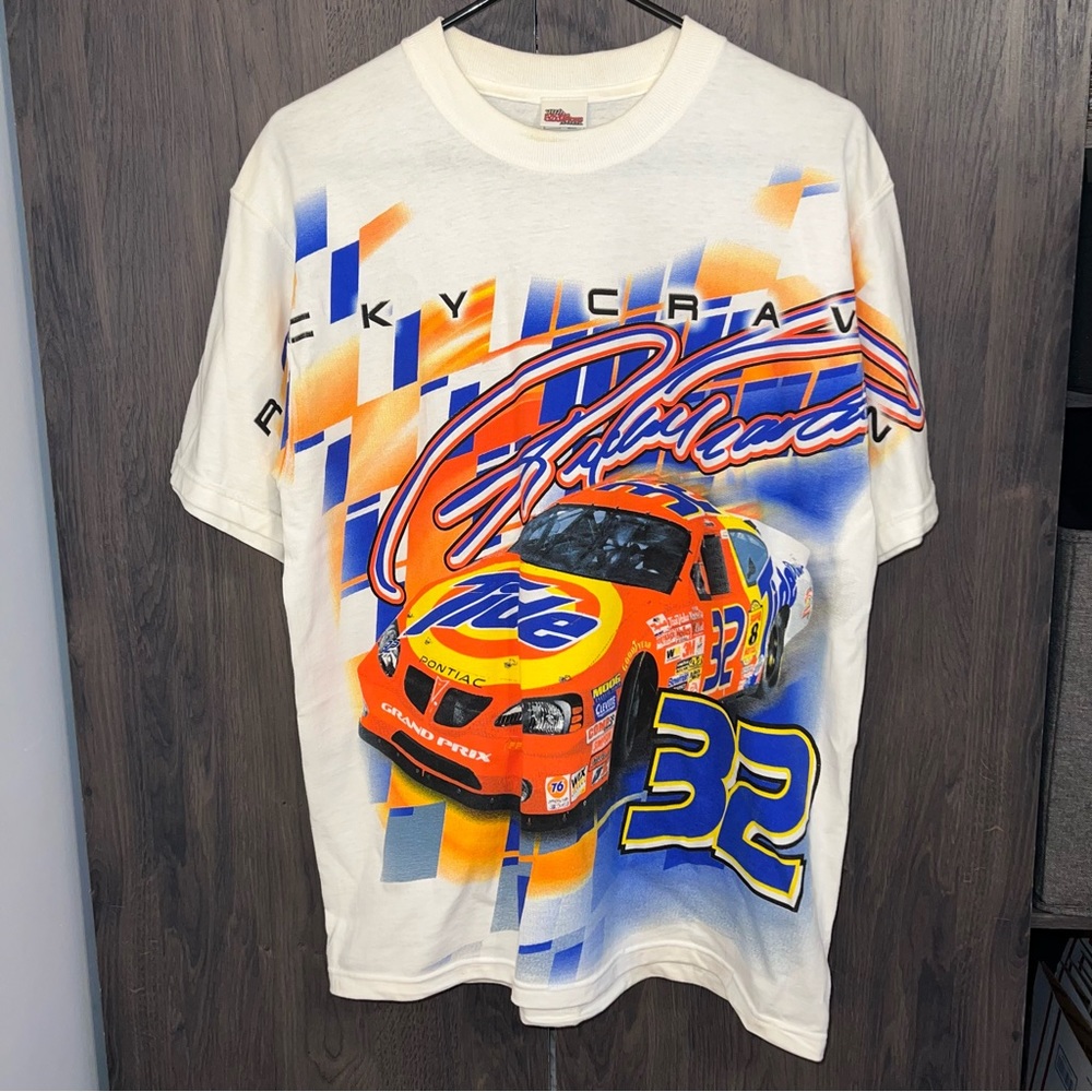 Vintage NASCAR Ricky Craven Tide Racing All Over Print Shirt